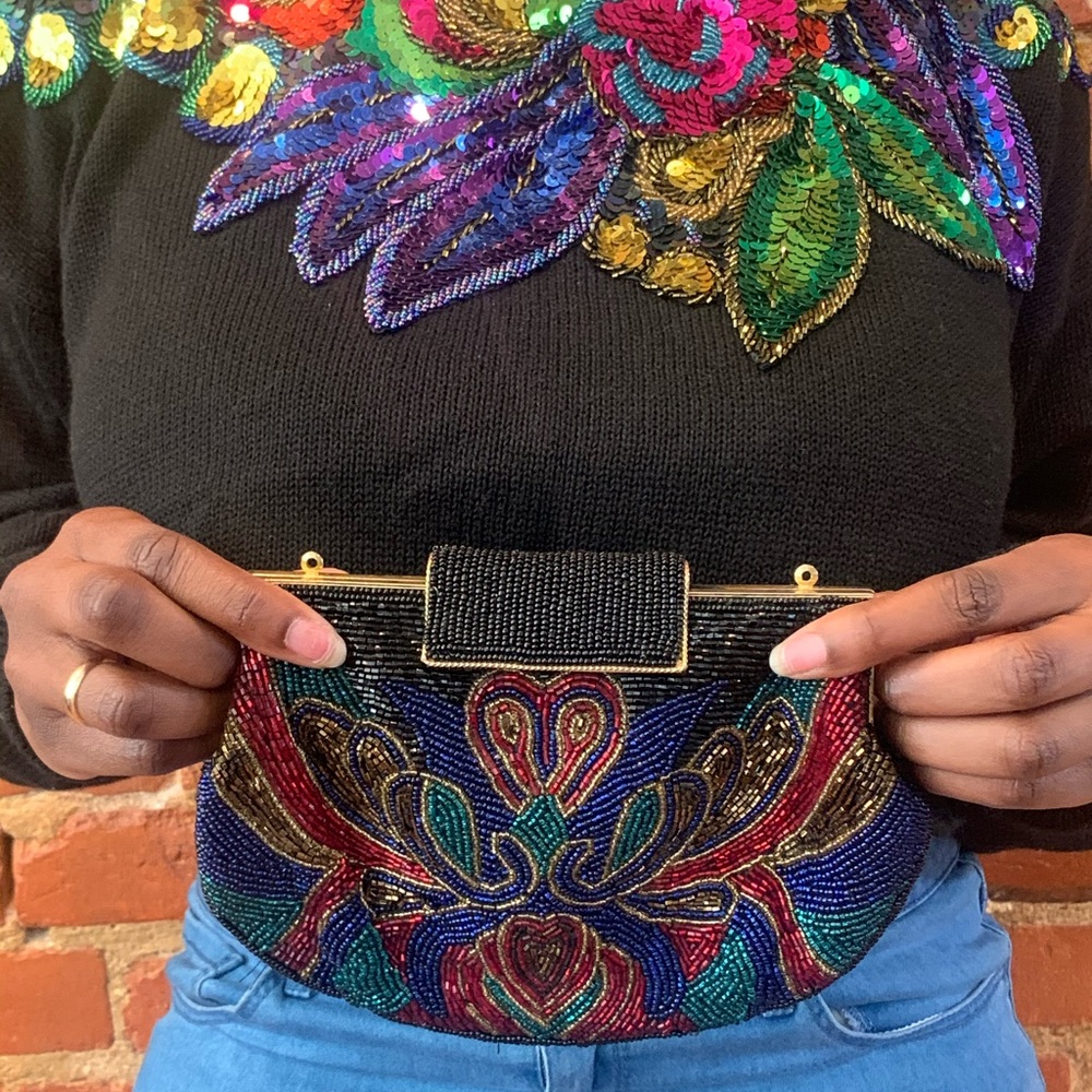 || Vintage || Beaded Minaudiere